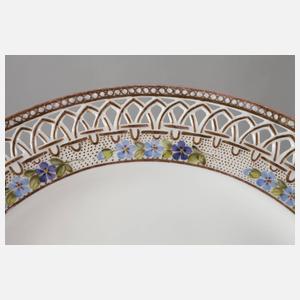 KPM Berlin sechs Durchbruchteller "Blumenbukett"