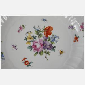 Meissen Suppenteller "Blumen und Insekten"