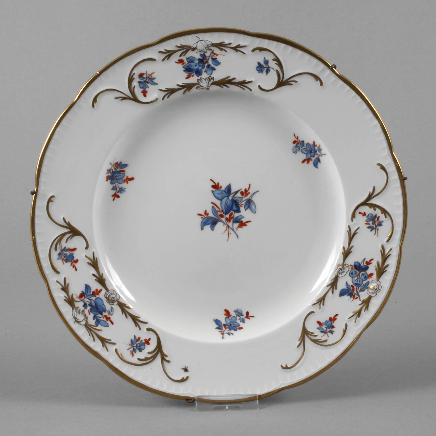 Meissen Speiseteller Blumenmalerei