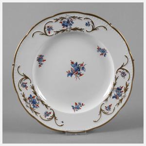 Meissen Speiseteller Blumenmalerei