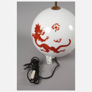 Großer Lampenfuß "Roter Mingdrache"