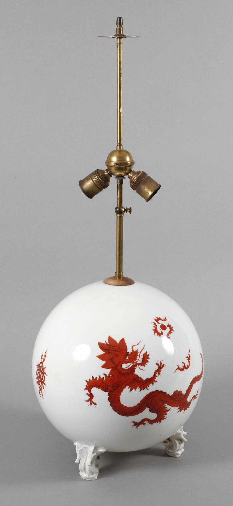 Großer Lampenfuß "Roter Mingdrache"