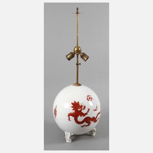 Großer Lampenfuß "Roter Mingdrache"