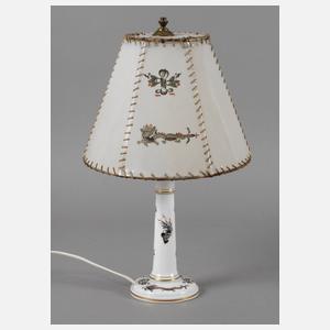 Meissen Tischlampe "Reicher Drache, schwarz"