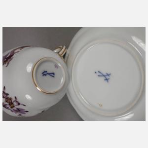 Meissen sechs Mokkatassen "Reicher Drache"