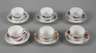 Meissen sechs Mokkatassen "Reicher Drache"
