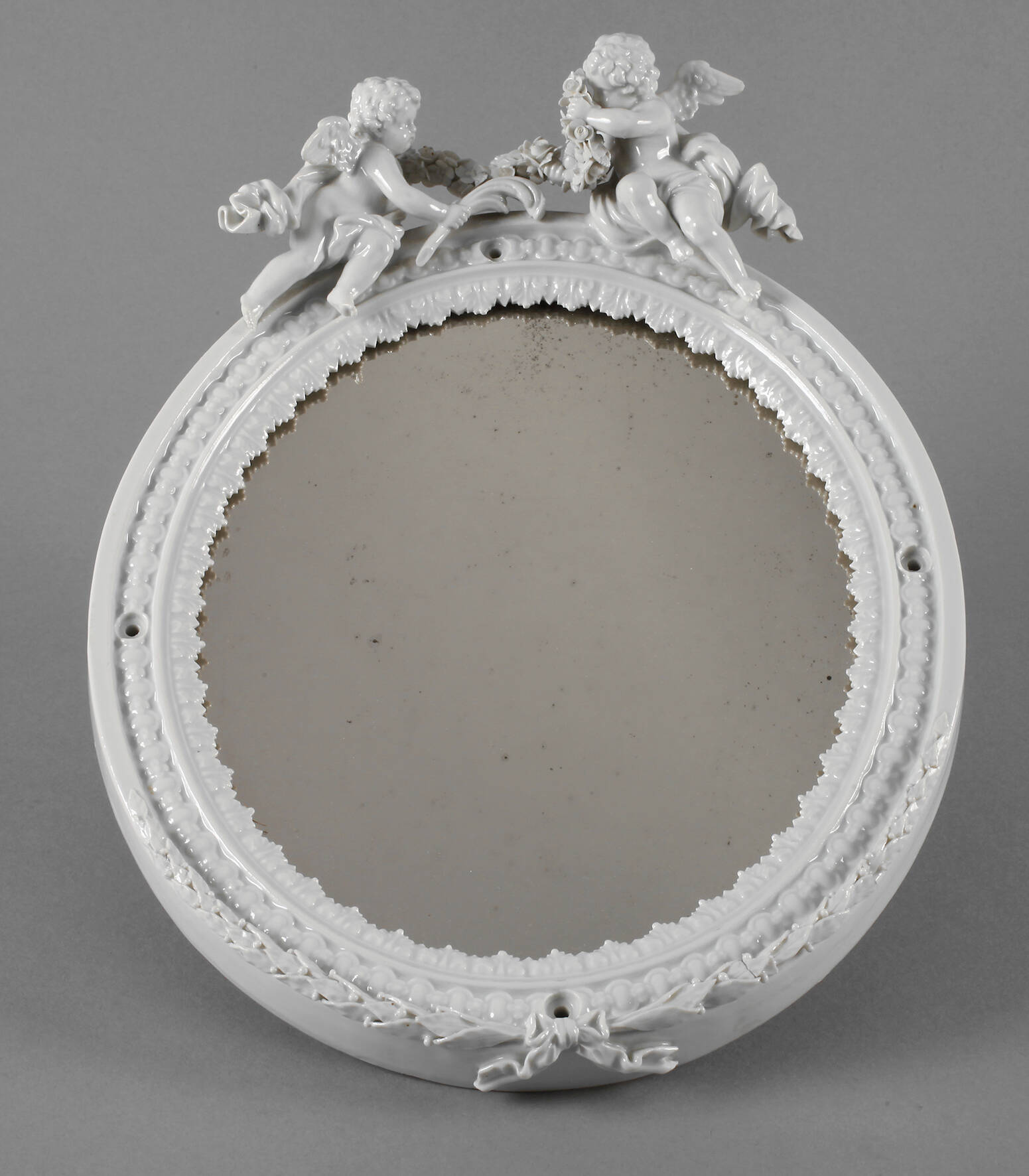 Meissen "Wandspiegel mit Amoretten"