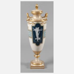 Minton Amphorenvase mit Pâte-sur-Pâte-Malerei