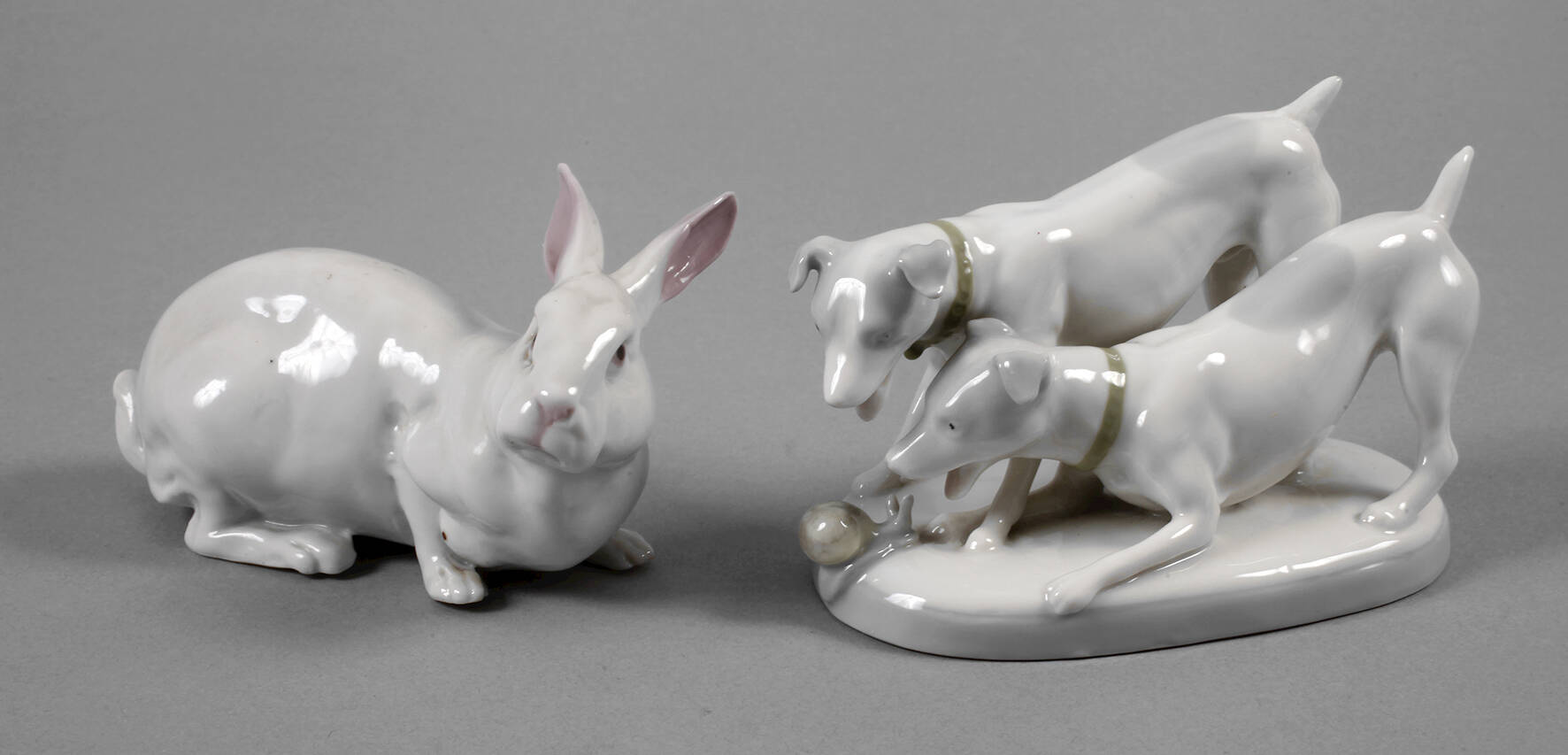 Pfeffer Gotha Hundegruppe und Hase