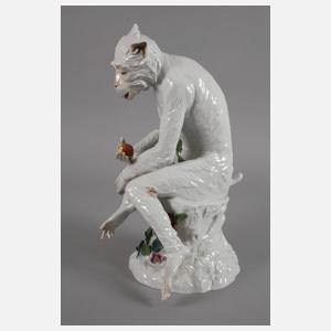 Potschappel Affe mit Apfel