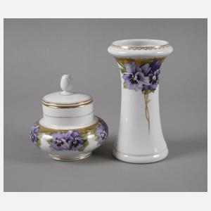 Rosenthal Vase und Dose "Viktoria Luise"