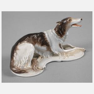 Rosenthal liegender Barsoi