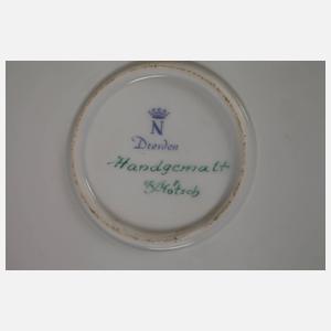 Sandizell Höffner & Co. Wandteller mit Pfauenmotiv