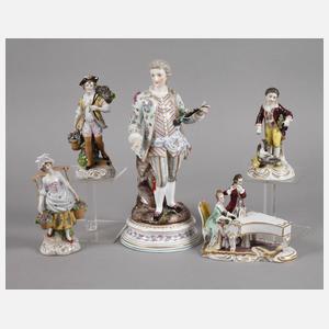 Thüringen Konvolut Rokokofiguren