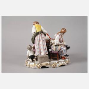 Volkstedt-Rudolstadt große Figurengruppe mit Kindern