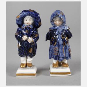 Volkstedt Paar kleine Bettelkinder