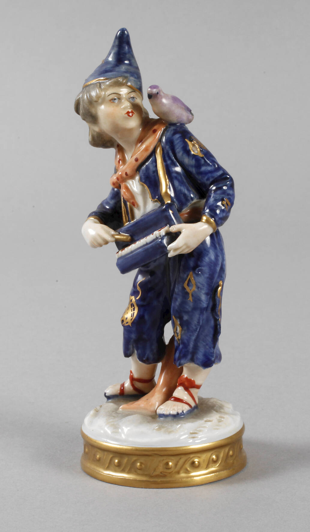 Volkstedt Bettelkind mit Vogel