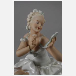 Wallendorf "Balletteuse mit Spiegel"