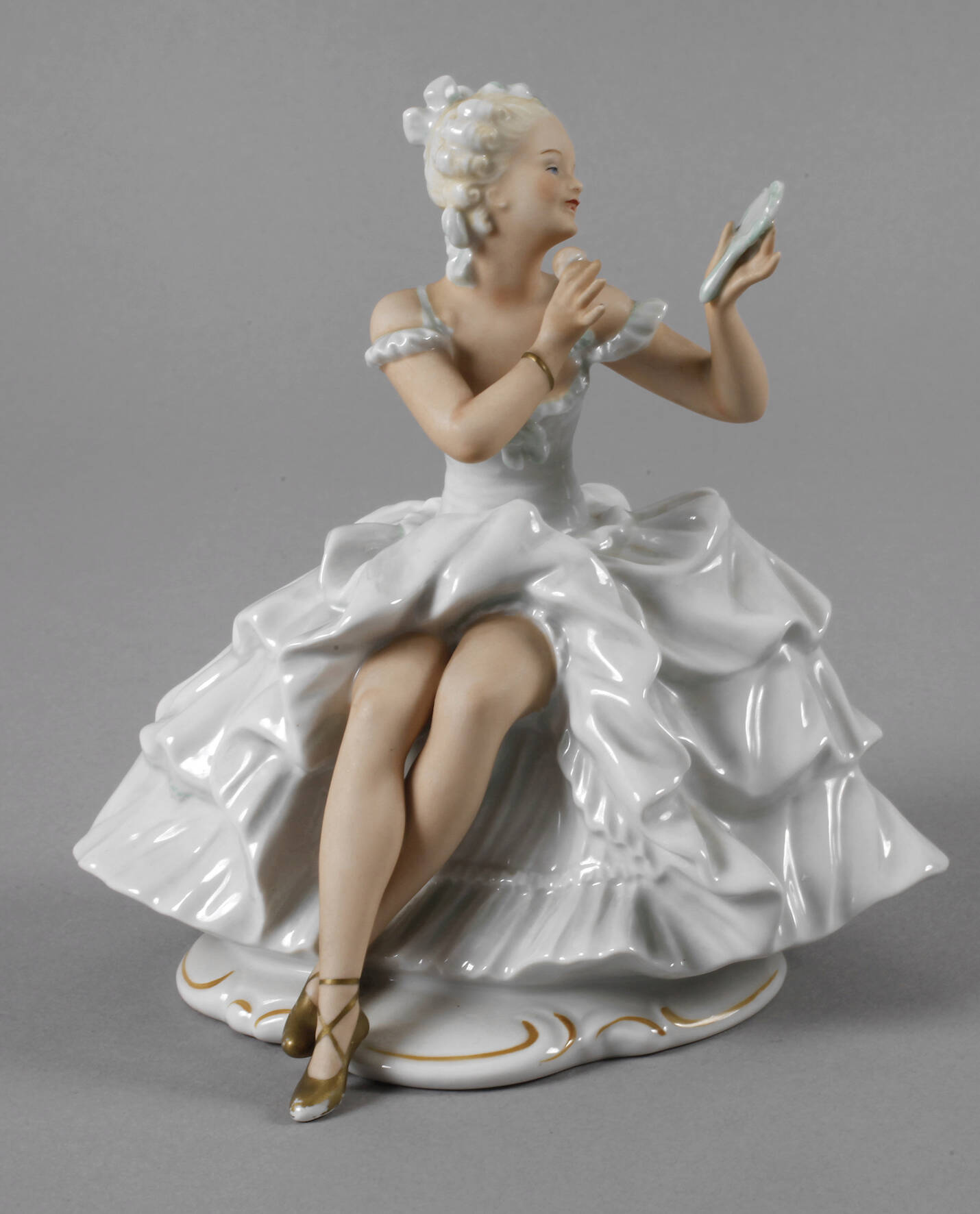 Wallendorf "Balletteuse mit Spiegel"