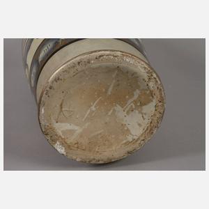 Paar italienische Majolikavasen