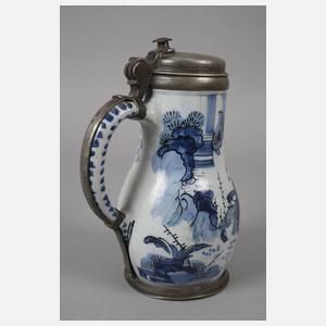 Fayencekrug mit Chinoiserie