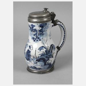 Fayencekrug mit Chinoiserie