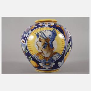 Italien Portraitvase Majolika