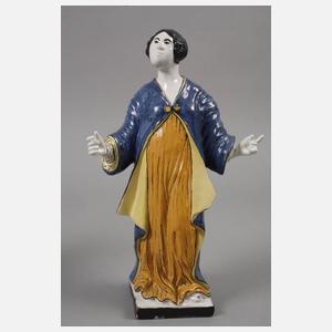 Paar Fayence-Figuren als Japaner/innen