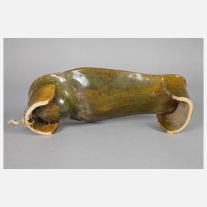 Bäuerliche Backform als "Fatschenkind"