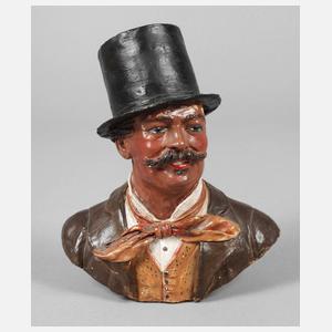 Goldscheider Wien Büste "Fiaker"