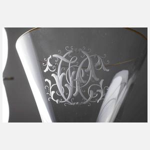 Josephinenhütte vier große Spitzkelche