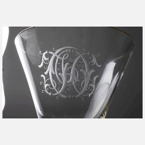 Josephinenhütte vier große Spitzkelche