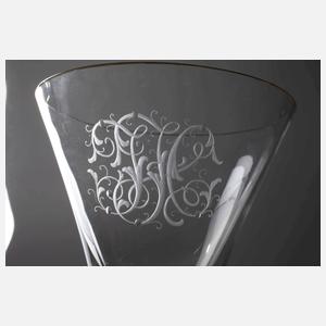 Josephinenhütte vier große Spitzkelche