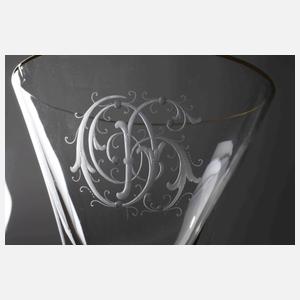 Josephinenhütte vier große Spitzkelche