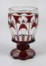 Biedermeierpokal mit Rotbeize