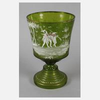 Übergroße Fußvase mit Zwergenmotiv111