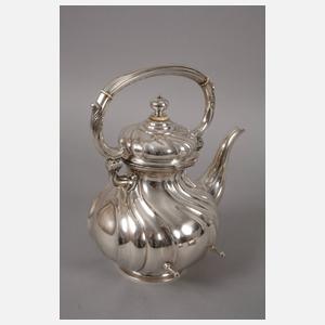 Silber Teekanne mit Rechaud