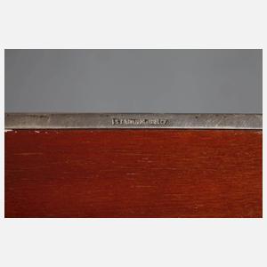 Zigarrendose mit Silberbeschlag