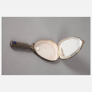 Silber Schminkspiegel Italien