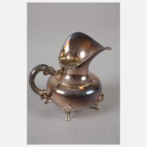 Silber Zucker-/Sahneset