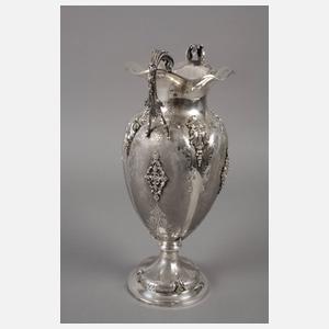 Große prunkvolle Silbervase