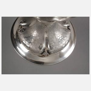 Große prunkvolle Silbervase