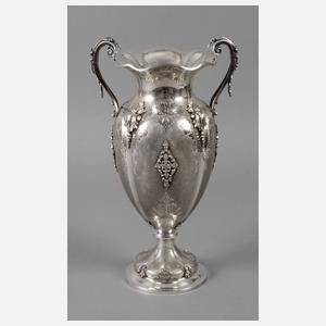 Große prunkvolle Silbervase