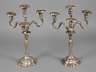 Silber Paar Kandelaber im Rokokostil