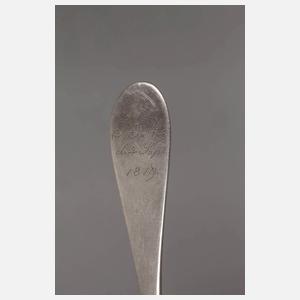 Silber sechs Speiselöffel Biedermeier