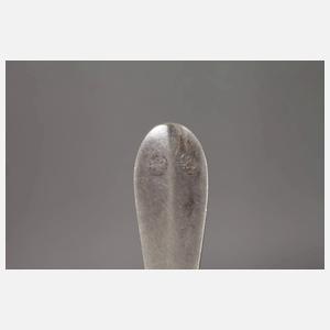 Silber sechs Speiselöffel Biedermeier