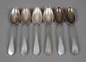 Silber sechs Speiselöffel Biedermeier