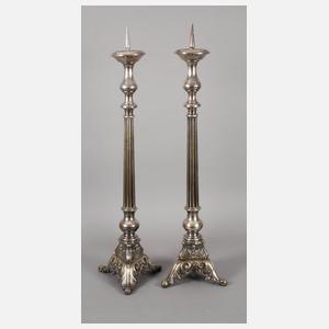 Paar große Altarleuchter