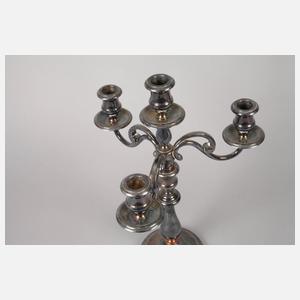 Christofle Paar vierflammige Kandelaber