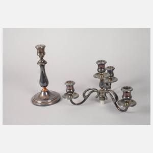 Christofle Paar vierflammige Kandelaber